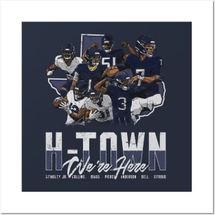 Houston Football H-Town We're Here 2024 Posters and Art